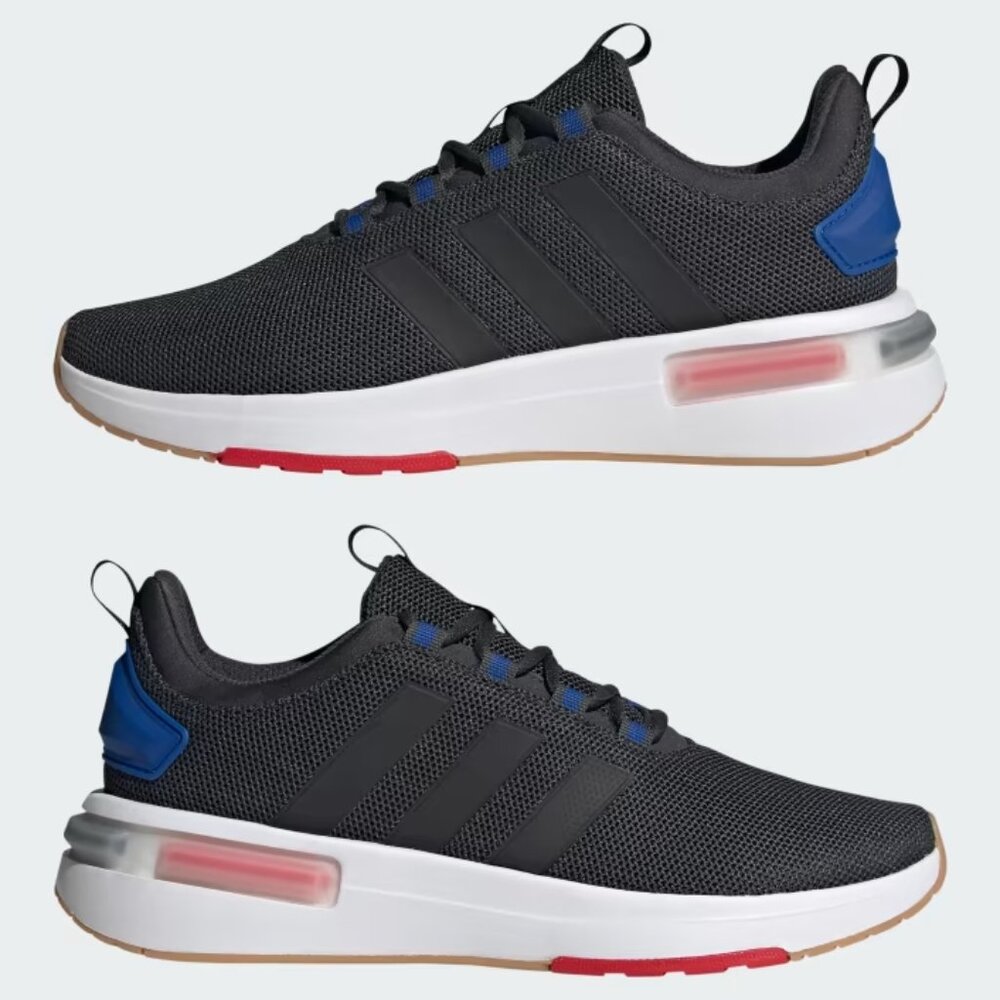 Adidas Racer TR23 Men's Running Shoes Black White Red Blue NEW IG7328
